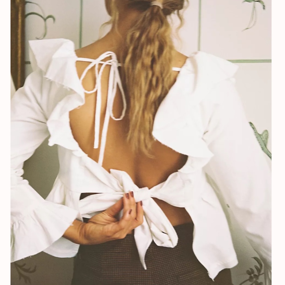 NWT Free People Tulla Babydoll Blouse
